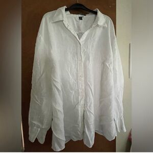 Ralph Lauren White Linen Shirt